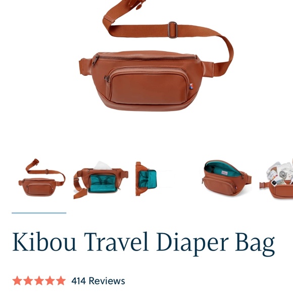 Kibou Travel Diaper Bag- Brown Fanny Pack - Picture 8 of 8